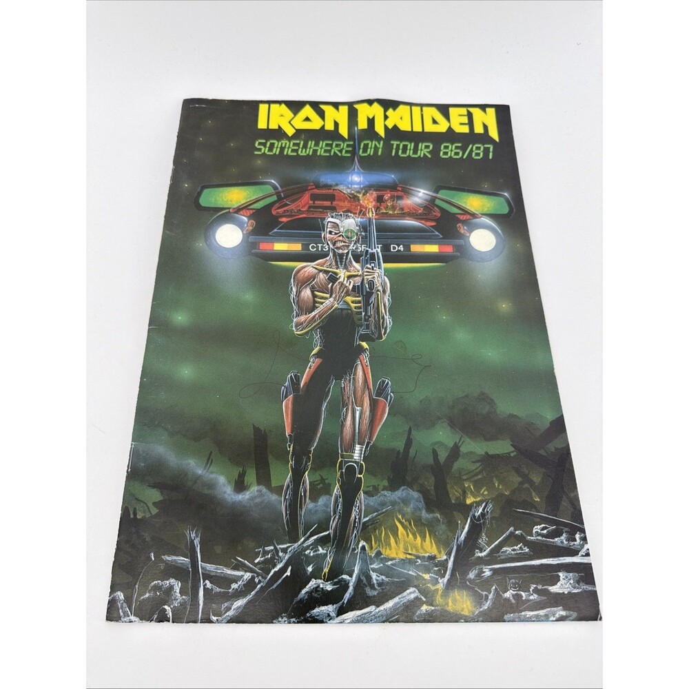Original 1986 IRON MAIDEN Somewhere On Tour 86/87 TOUR PROGRAM Book